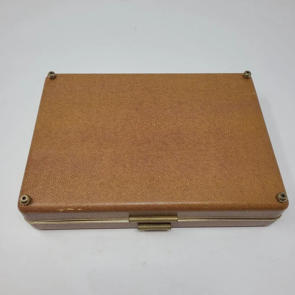 Vintage Mens Estate Jewelry Box Lot Cufflinks Tie Clips Bars Pins Accessory Vtg